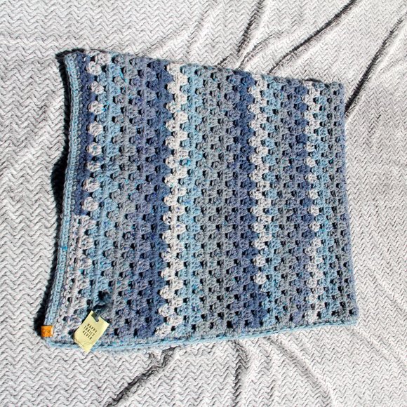 Granny Stripe Crochet Afghan Blanket Throw Baby Crib Cot New Ombre - Picture 4 of 6